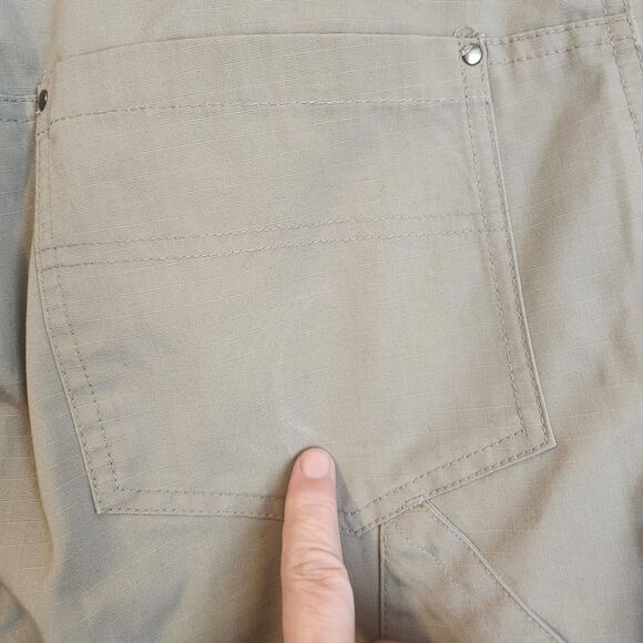 Tru-Spec Mens 32x32 Khaki Cargo Tactical Ripstop Utility Work Pants - Picture 11 of 13